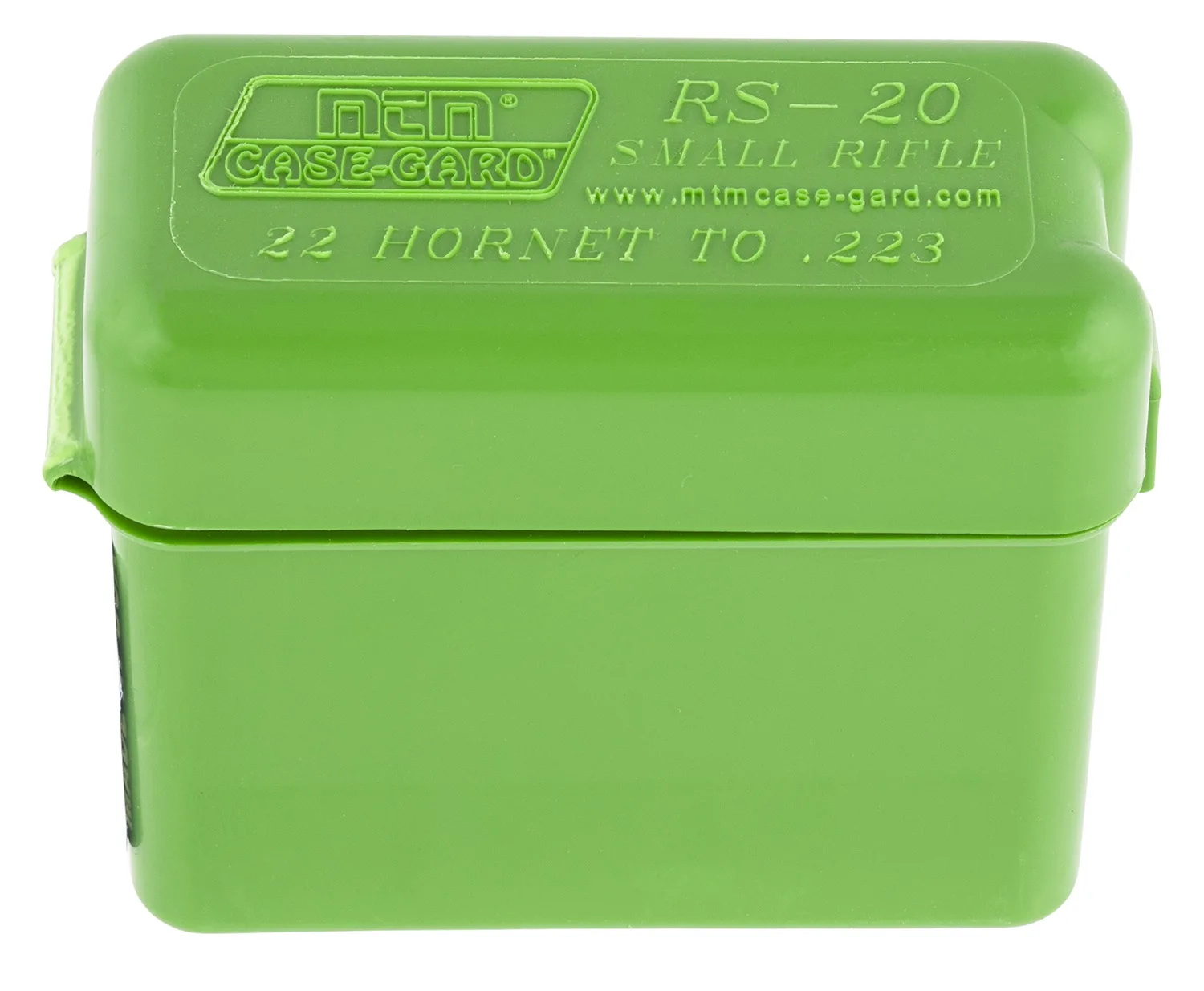 MTM Case-Gard RM2010 Ammo Box Belt Style Multi Caliber Green Polypropylene 20rd
