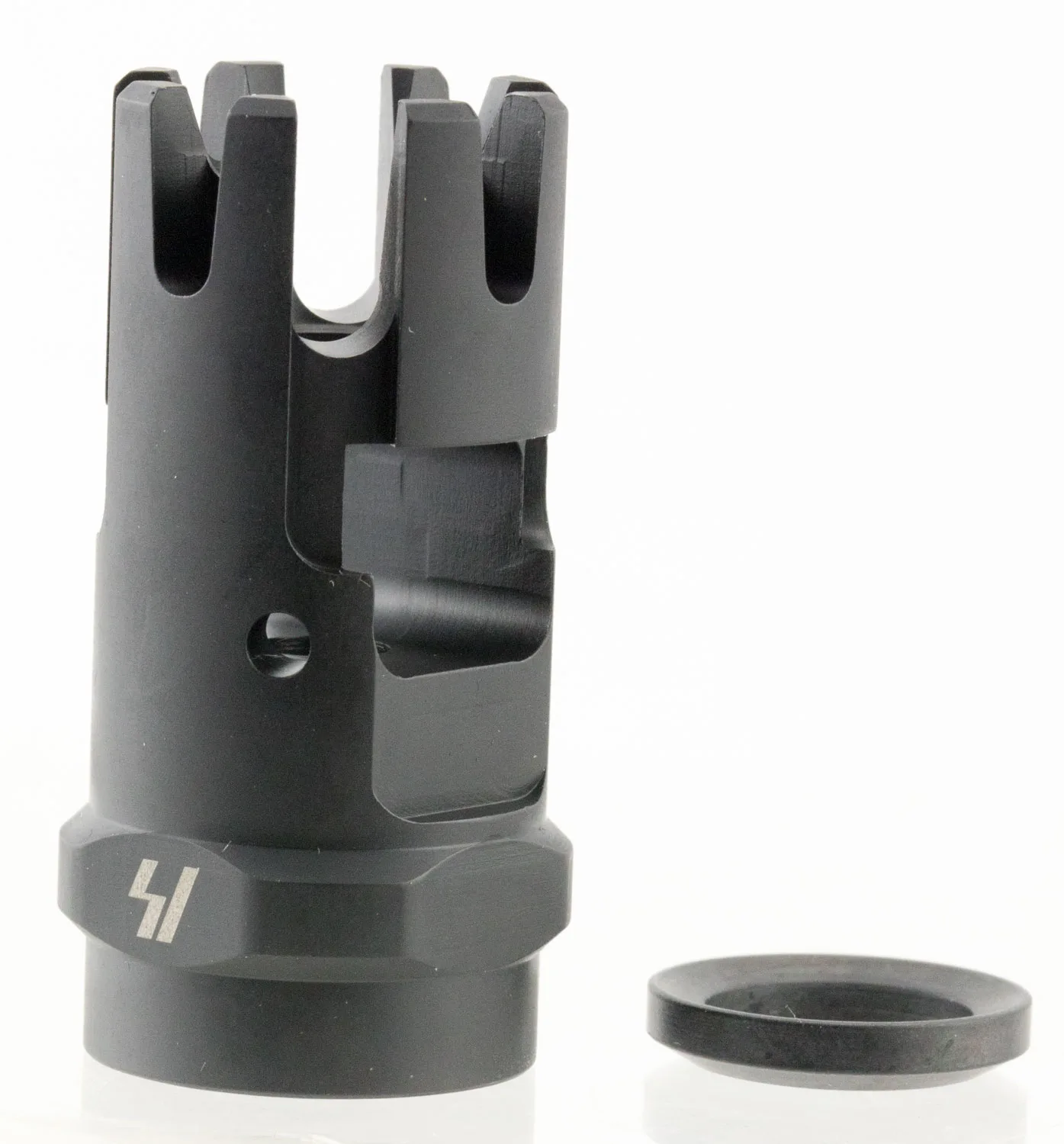 Strike Industries CCCOMP Checkmate Comp Black Steel with 1/2"-28 tpi Threads & 1.87" OAL for 223 Rem, 5.56x45mm NATO AR-Platform