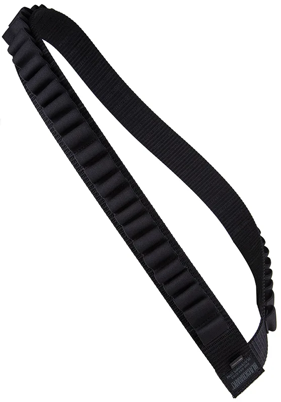 Blackhawk 43SB55BK Shotgun Bandoleer Black Nylon 55rd Over The Shoulder Mount