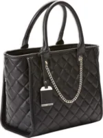 BULLDOG CONCEALED CARRY PURSE - QUILTED TOTE STYLE BLACK<