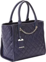 BULLDOG CONCEALED CARRY PURSE - QUILTED TOTE STYLE NAVY<