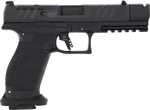 Walther PDP PRO-X PMM full-size 9mm pistol with 4.6 inch threaded barrel and PMM compensator, black