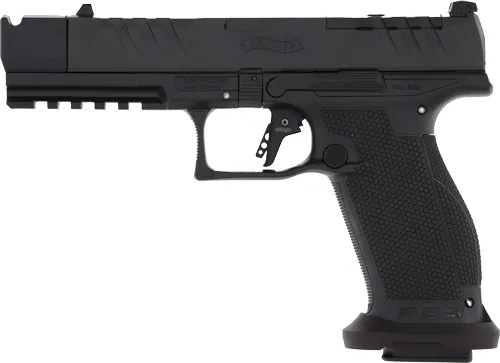 Walther PDP PRO-X PMM full-size 9mm pistol with 4.6 inch threaded barrel and PMM compensator, black