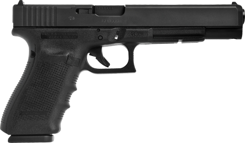 Glock 40 Gen 4 MOS 10mm long-slide handgun with 6.02-inch barrel, black finish