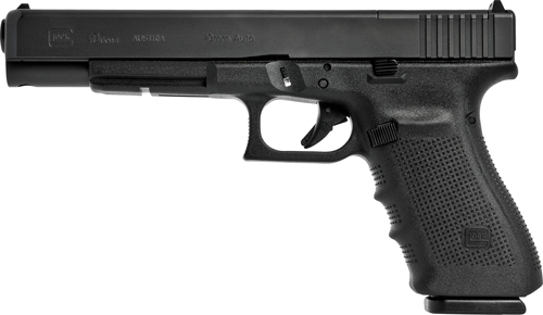 Glock 40 Gen 4 MOS 10mm long-slide handgun with 6.02-inch barrel, black finish