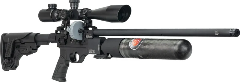 HATSAN FACTOR RC .22 PCP - SIDE LEVER 2-MAGS BLACK