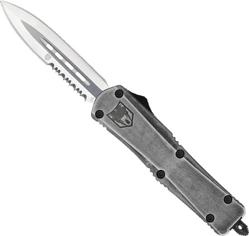 COBRATEC MEDIUM FS3 OTF STONE - WASH 3" D2 DAGGER 1 SIDE SRRTD