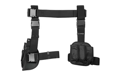 NCSTAR DROP LEG HOLSTER MAG HLDR BLK