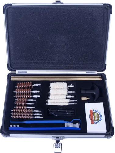 GUNMASTER UNIVERSAL SELECT .22 - CLEANING KIT ALUM CASE 30 PCS.