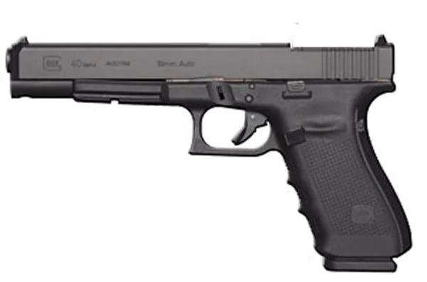 GLOCK 40 Gen4 MOS 10mm pistol with three magazines, black finish