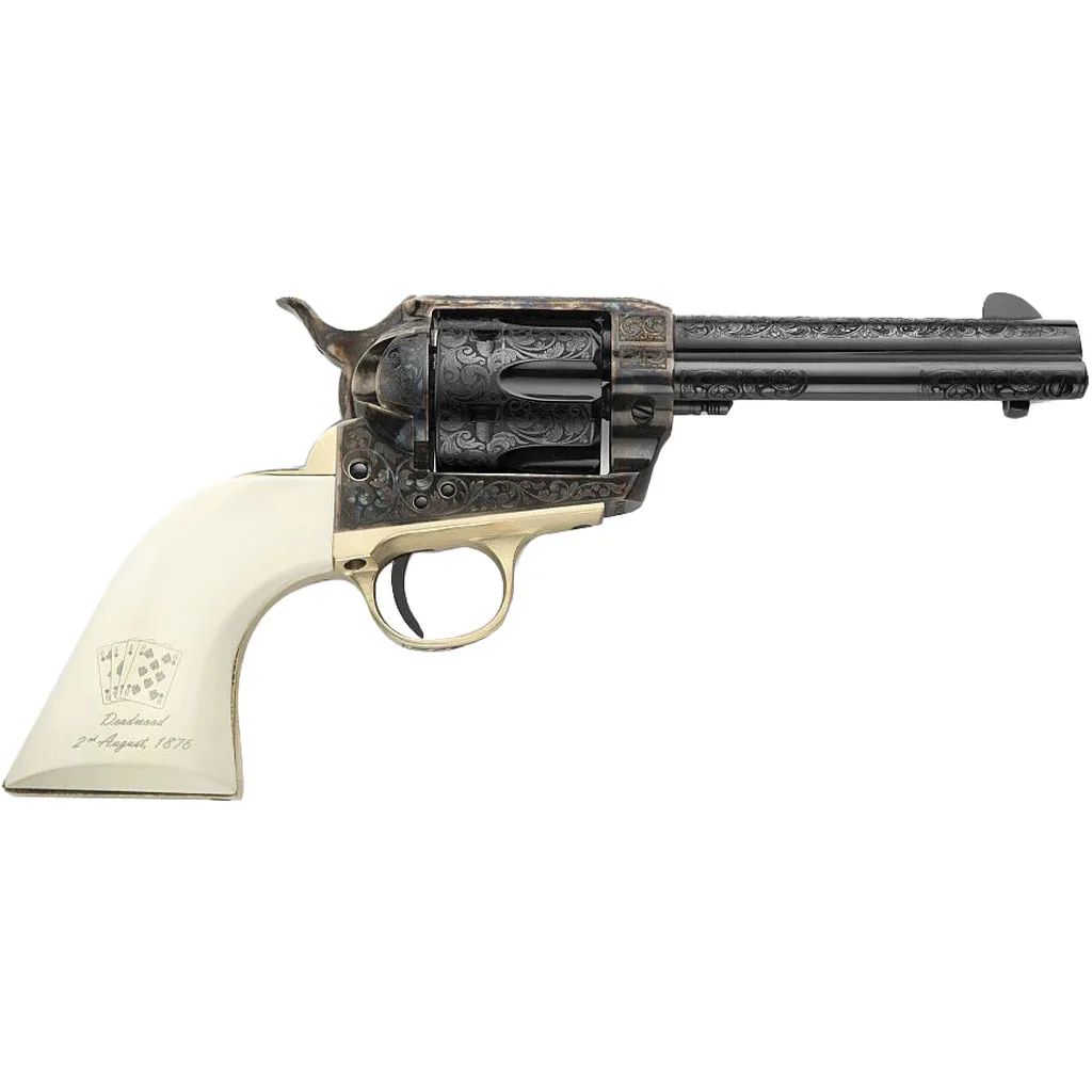Pietta 1873 Deadman's Hand Revolver 45 Long Colt 4.75 in. White Polimer AE Grip - Image 2