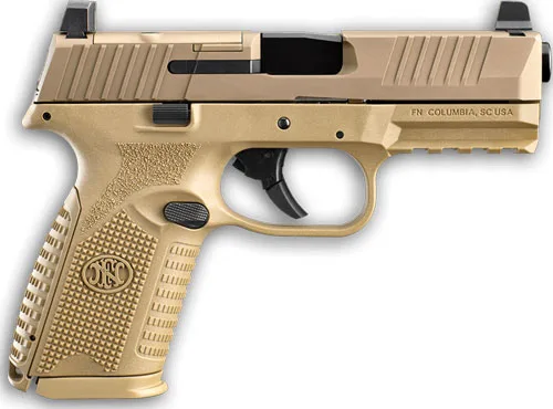 FN 509M MRD Midsize 9mm pistol Flat Dark Earth with 4-inch barrel