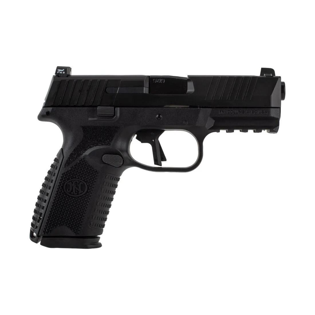 FN 509M 9mm pistol with tritium night sights, side view