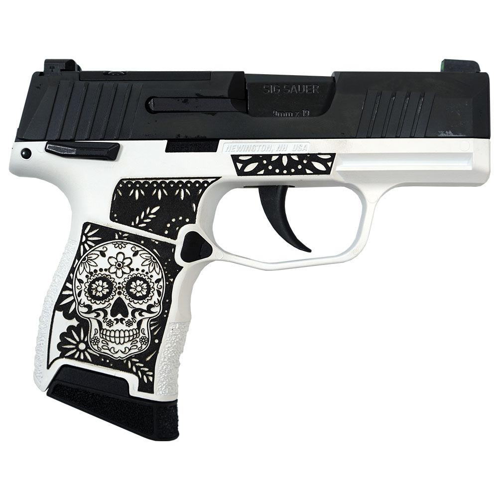 Sig Sauer Exclusive Sugar Skull P365 optic-ready 9mm handgun with 3.1-inch barrel