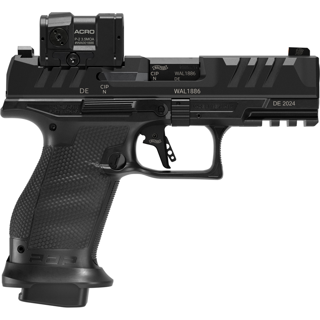 Walther PDP Professional Pro ACRO 9mm compact pistol with Aimpoint ACRO, black finish