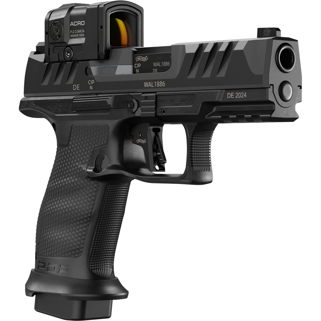 Walther PDP Professional Pro ACRO 9mm compact pistol with Aimpoint ACRO, black finish