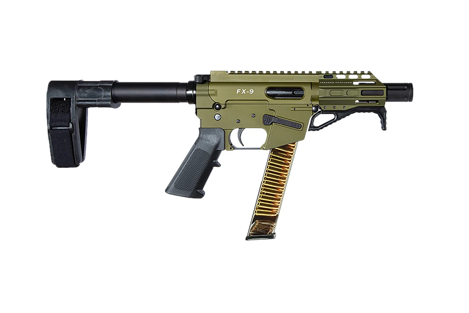 FREEDOM ORDNANCE FX9P4SBM-ODG FX9P 9mm Luger 4" OD Green