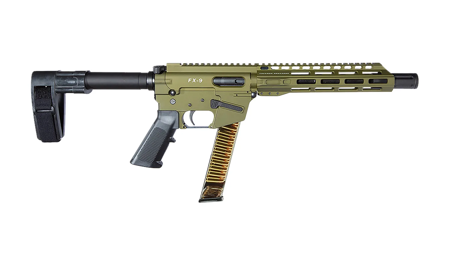 FREEDOM ORDNANCE FX9P10SBM-ODG FX9P 10" OD Green