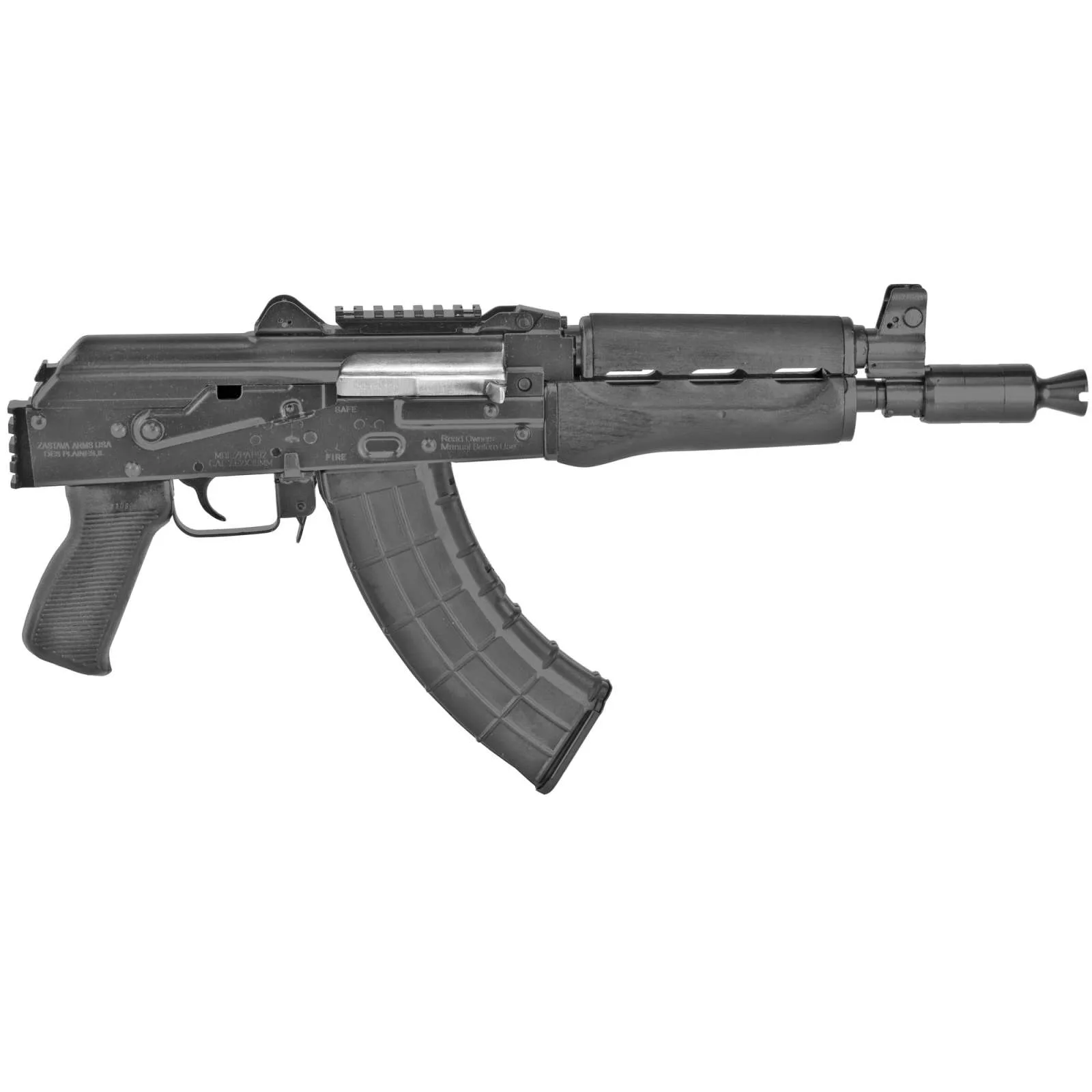ZASTAVA ARMS ZPAP92 HGA 7.62X39MM 10IN BBL BLK POLY GRP WD FRARM TOP/REAR RAIL BULGED TRUN/1.5MM RE