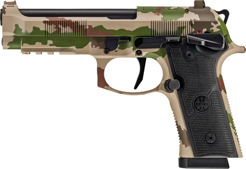 Beretta 92XI SAO FS 9mm Vegetato camo 4.7in semi-auto pistol with two magazines