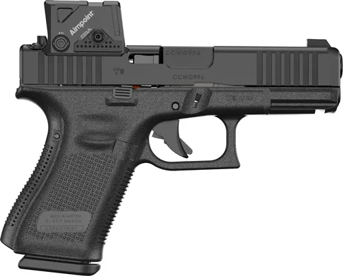 Glock 19 Gen 5 MOS8 9mm with Aimpoint COA, 4.02in barrel and three 15-round magazines