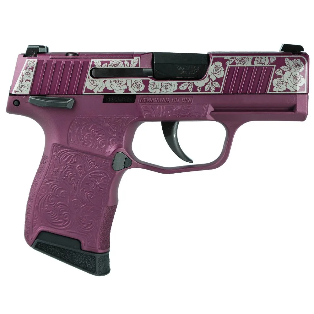Sig Sauer P365-380 Black Cherry Roses .380 Auto 3.1 inch barrel