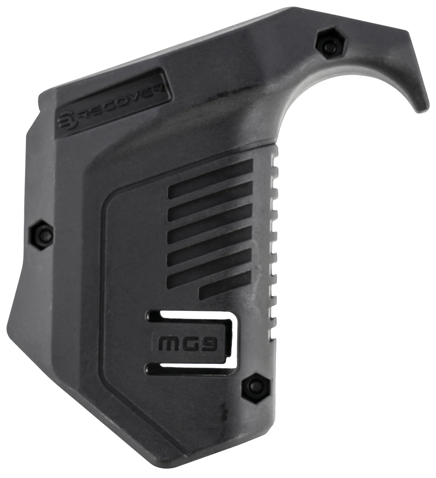 Recover Tactical MG9 Angled Mag Pouch Black Polymer, Picatinny Rail Mount, Compatible w/ Glock