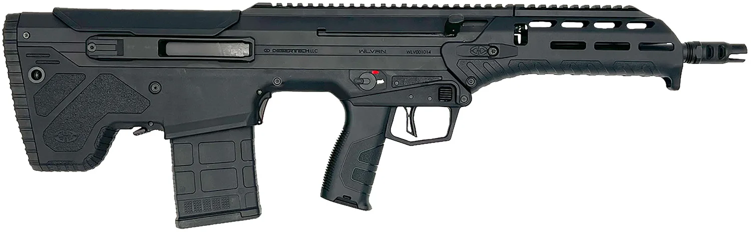 Desert Tech WLVRFA2020B WLVRN 308 Win/7.62 NATO 20+1 20" Black Steel Threaded Barrel, Black Hard Coat Anodized Picatinny Rail Aluminum Receiver, M-LOK Handguard, Black Polymer Chassis, Ambidextrous