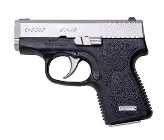Kahr Arms CW380 .380 ACP pistol with 2.58 inch stainless slide and black polymer frame
