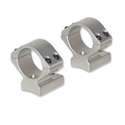 Talley Lightweight Alloy Mount Combo - Silver 1" - Low Savage w/ Accutrigger Stevens 200 Stiller Predator