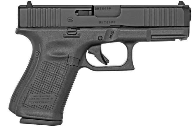 GLOCK 19 Gen5 FS rebuilt 9mm handgun, black finish, 4.02 inch barrel