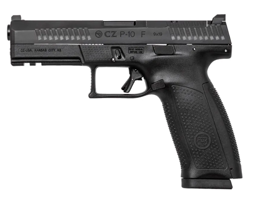 CZ P-10 F Optic Ready 9mm pistol black polymer frame fixed luminescent sights