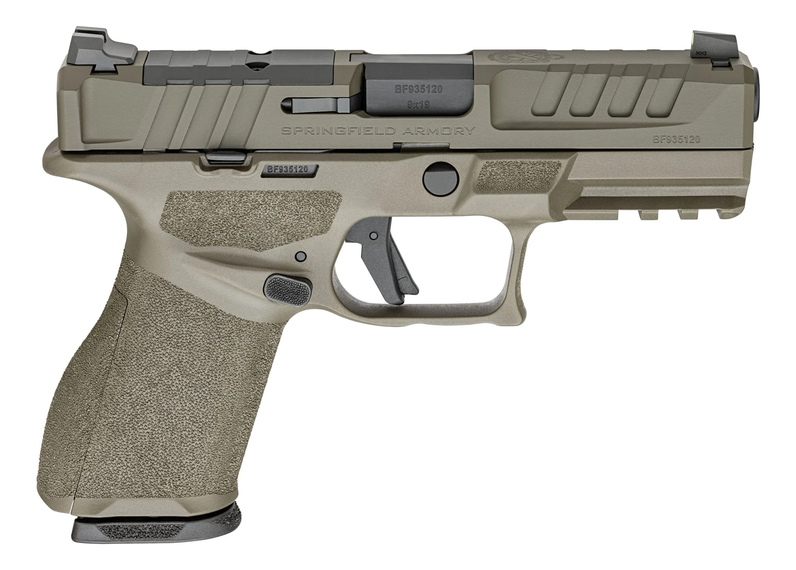 Springfield Armory Echelon 4.0C 9mm 4-inch OD Green pistol with tritium U-Dot sight