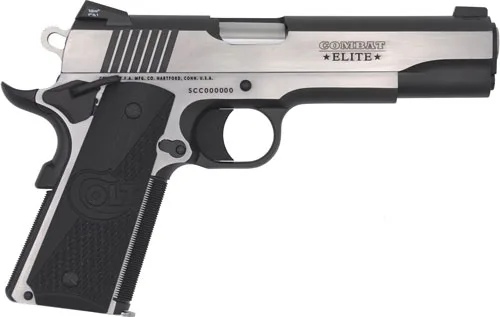 Colt Combat Elite Government 1911 9mm two-tone 5-inch barrel with Novak night sights