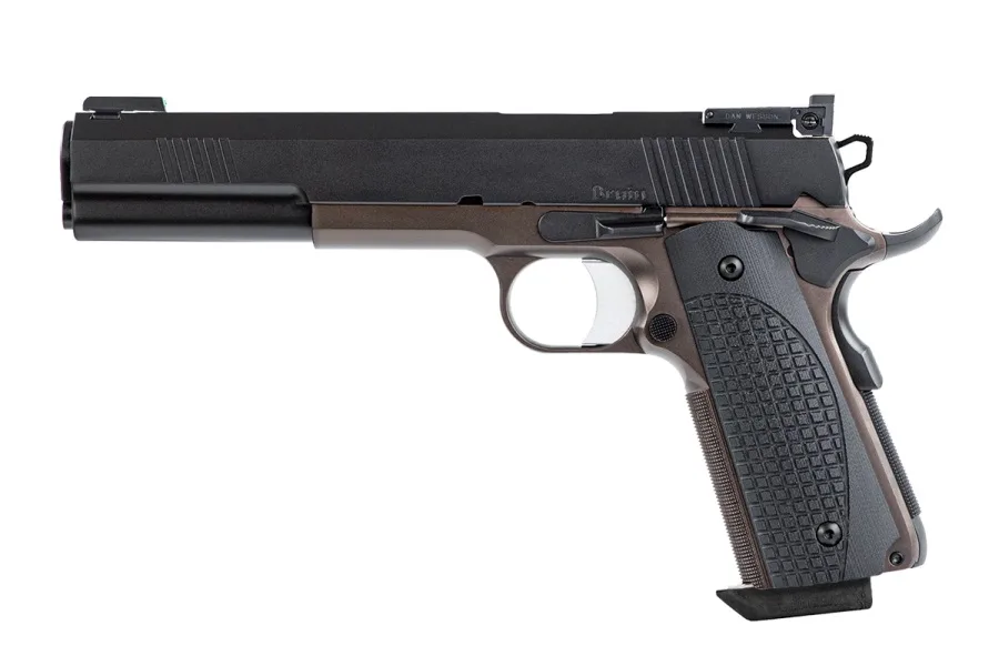 Dan Wesson Bruin HGA 10MM 6in pistol in black and bronze with G10 grips