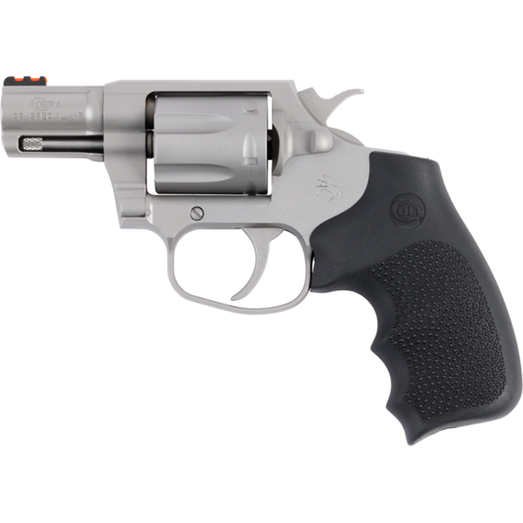 Colt Cobra Revolver 38 SPL 2 in. Stainless w/ Hogue Grip 6 rd.