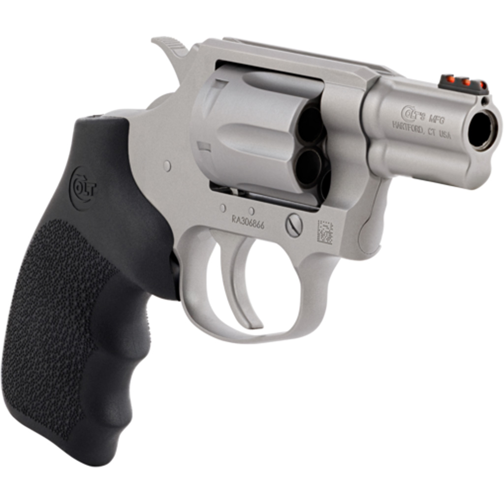 Colt Cobra Revolver 38 SPL 2 in. Stainless w/ Hogue Grip 6 rd. - Image 2
