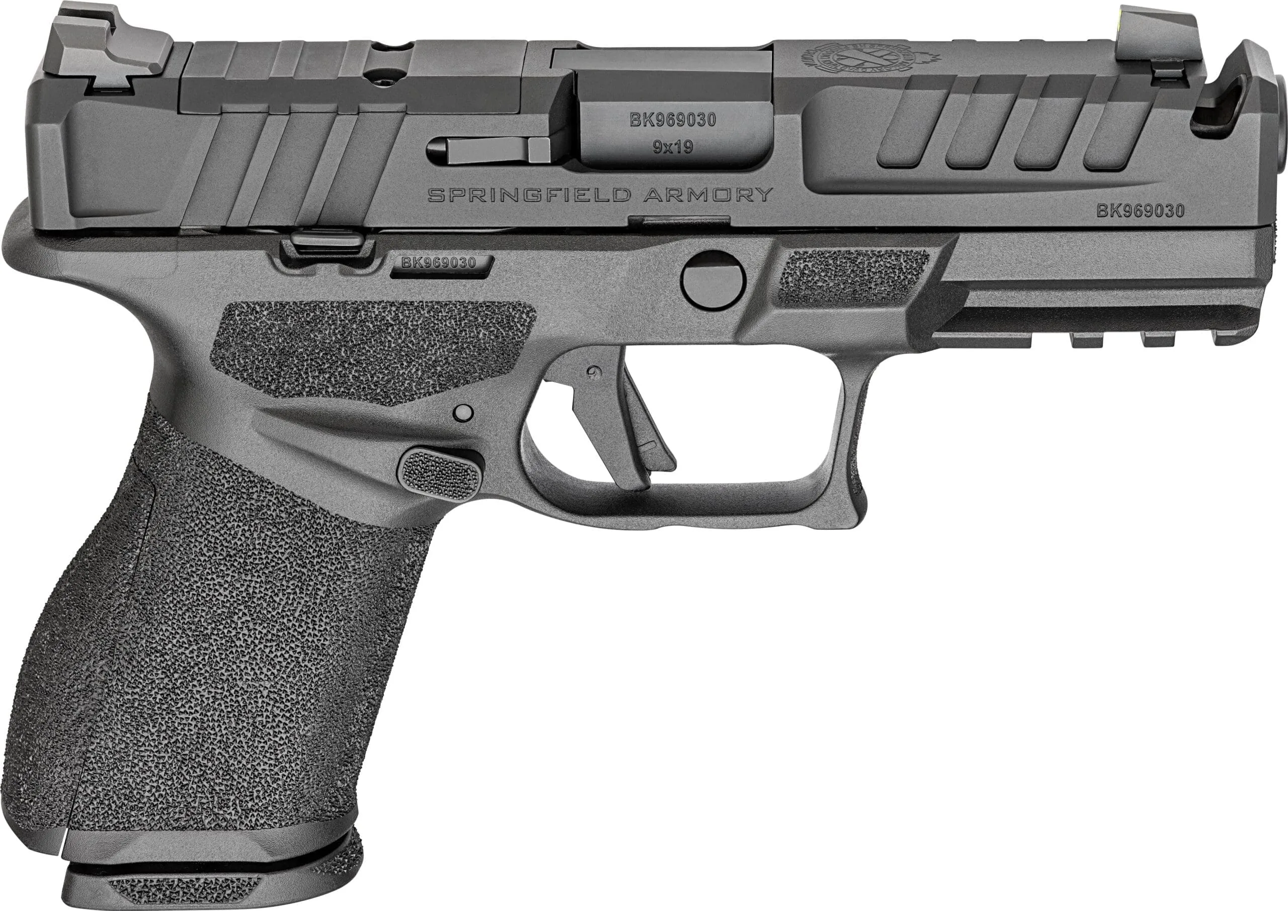 Springfield Armory Echelon 4.0C 9mm compensated optics-ready pistol in black with two magazines