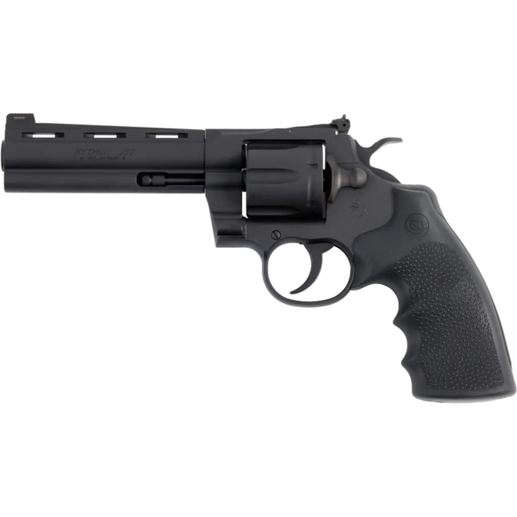 Colt Python Revolver 357 Mag 5 in. Matte Blue Hogue Grip 6rd. - Image 3