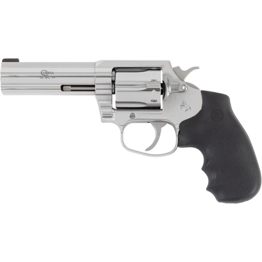 Colt Cobra Revolver 38 SPL+P 4 in. Stainless Hogue Grip 6 rd. - Image 2