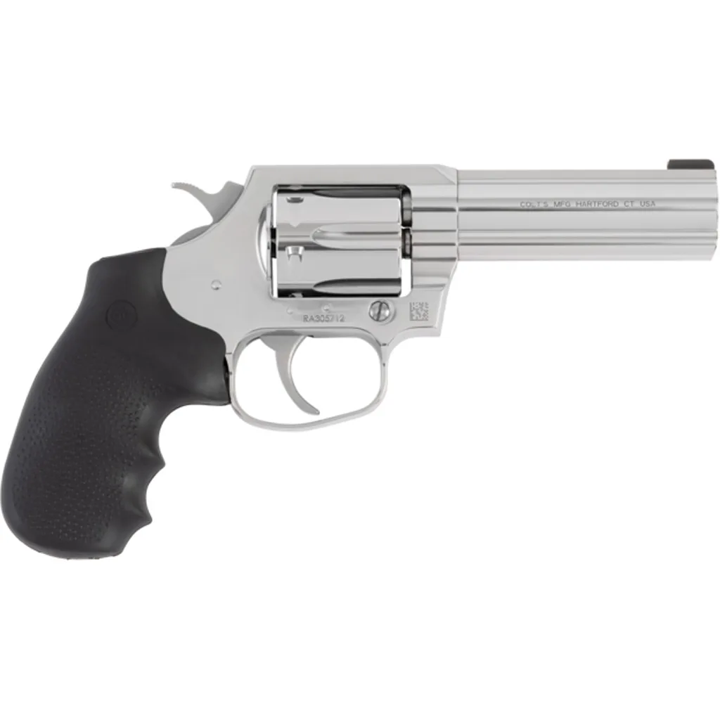 Colt Cobra Revolver 38 SPL+P 4 in. Stainless Hogue Grip 6 rd. - Image 3