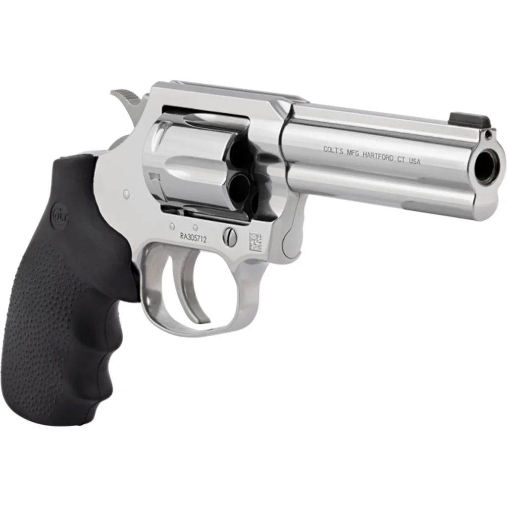 Colt Cobra Revolver 38 SPL+P 4 in. Stainless Hogue Grip 6 rd.