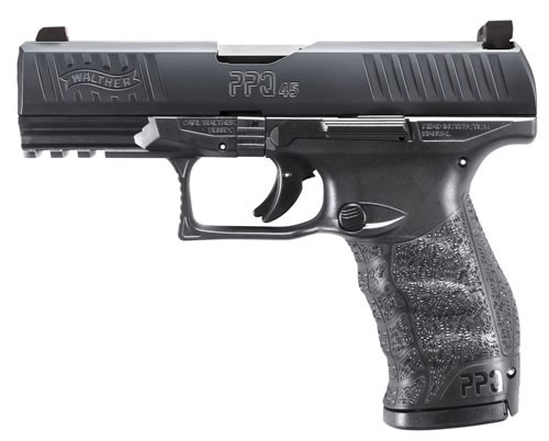 Walther PPQ M2 .45 ACP 4.25 in black pistol with XS night sights