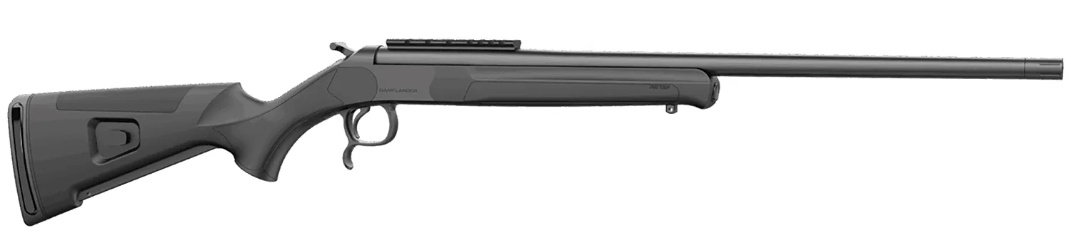 Retay USA GML20BLK Gamelander 20 Gauge Single Shot 1rd Deep Bore Take Down Barrel, Picatinny Rail Receiver, Fixed Black Synthetic Stock