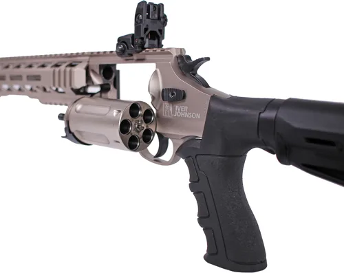IVER JOHNSON 1000 410 3" 20" - REVOLVER SHOTGUN TACT. NICKEL - Image 3