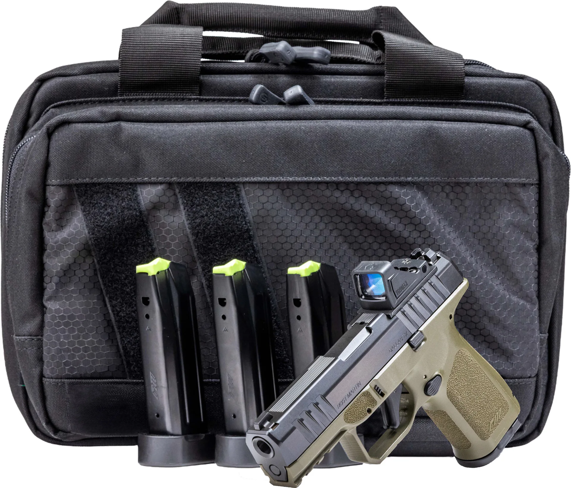 ROST MARTIN RM1C 9mm 4-inch barrel handgun bundle in Black and ODG finishes