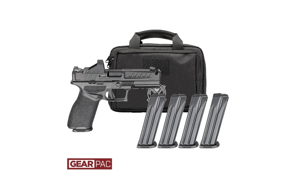 Springfield Armory Echelon Comp 9mm pistol with 4.5-inch ported barrel and Viridian RFX11 green dot
