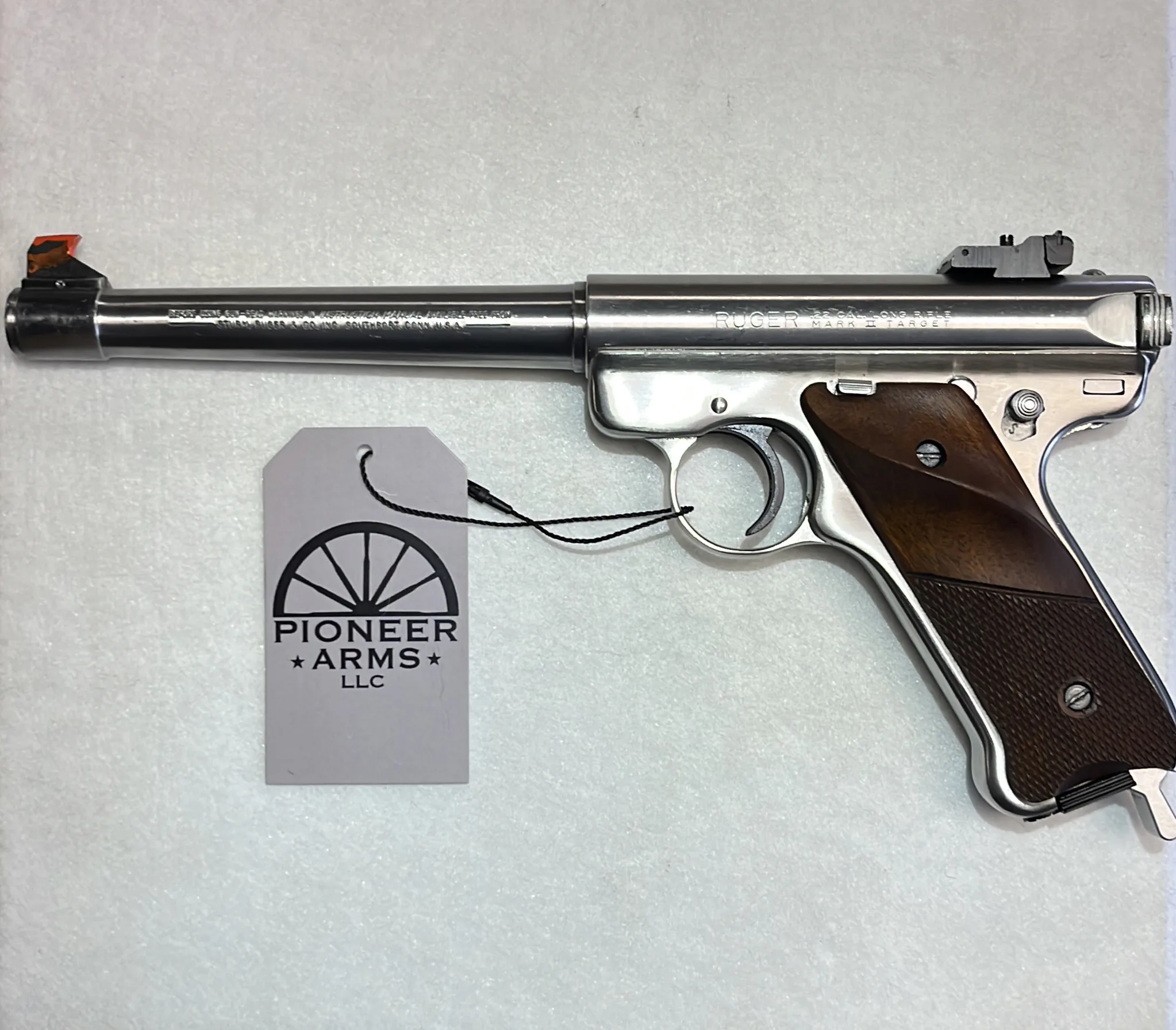 RUGER MK II TARGET 22LR 6.875" STAINLESS #01-06120
