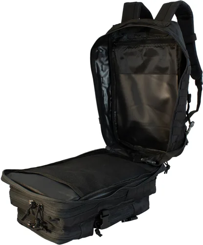 RED ROCK LARGE ASSAULT PACK - BLACK W/ WEBBING - Image 2